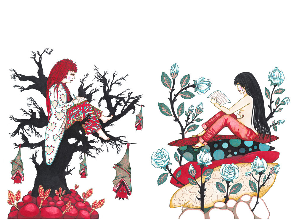 15_Pages 30-31 - Illustrations du livre Une amie pour la vie. Editions Thierry Magnier_2012